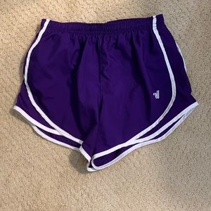Varsity Purple athletic shorts